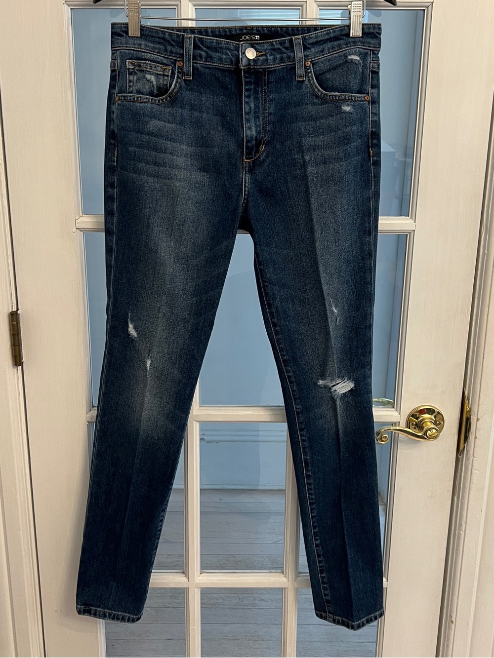 JOE’S JEANS Women’s Boyfriend Slim Ankle Distressed Dark Wash Jeans 28